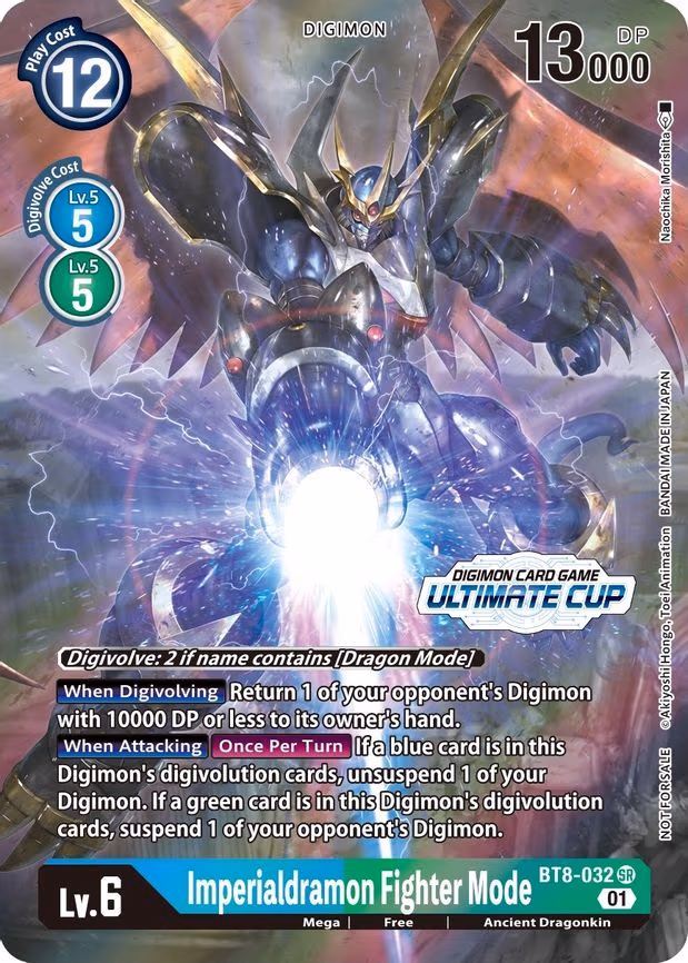 Imperialdramon Fighter Mode - BT8 trading card